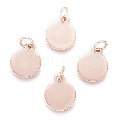 Ion Plating(IP) 304 Stainless Steel Charms EJEW-L238-02B-RG-1