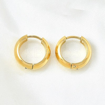 Round 304 Stainless Steel Hoop Earrings EJEW-V005-01G-02-1