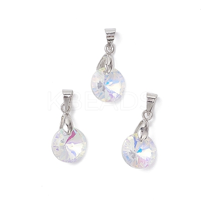 AB Color Plated Glass Charms PALLOY-JF04593-02-1