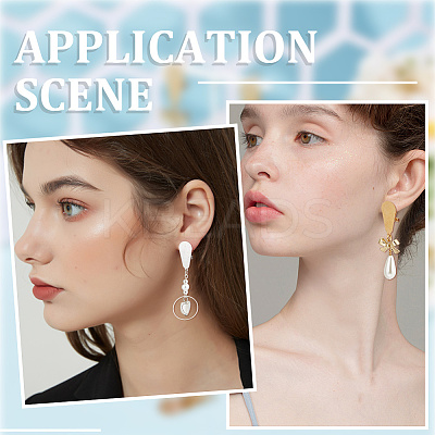 12Pcs 2 Colors 304 Stainless Steel Stud Earring Findings STAS-SP0001-89B-1