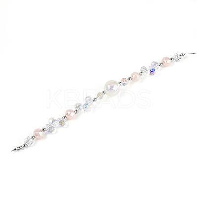 Glass and Acrylic and CCB Beads Strands MAK-T011-05G-1