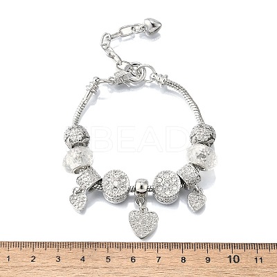 Alloy European Beads Charm Bracelets LS-BJEW-F495-15P-1