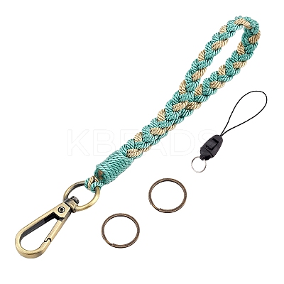 Boho Macrame Wristlet Keychain Keying KEYC-SW00004-04-1