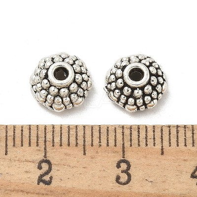 Tibetan Style Alloy Bead Caps TIBE-P003-70AS-1