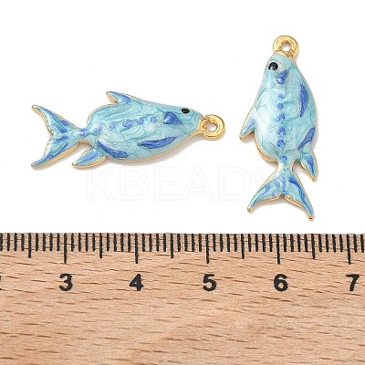 304 Stainless Steel Enamel Pendants STAS-K295-58C-G-1