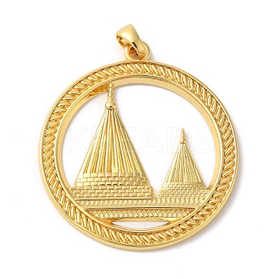 Rack Plating Brass Pendants KK-U022-10G-1