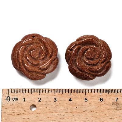 Synthetic Goldstone Carved Pendants G-Z088-01C-1