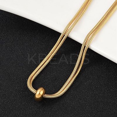 Adjustable 304 Stainless Steel Slider Necklaces X-NJEW-L156-004G-1