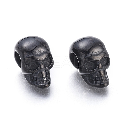 Halloween Ion Plating(IP) 304 Stainless Steel European Beads X-STAS-F243-43B-1