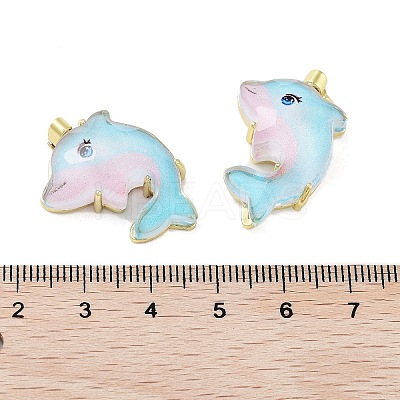 Translucent Resin Pendants KK-G482-11G-1