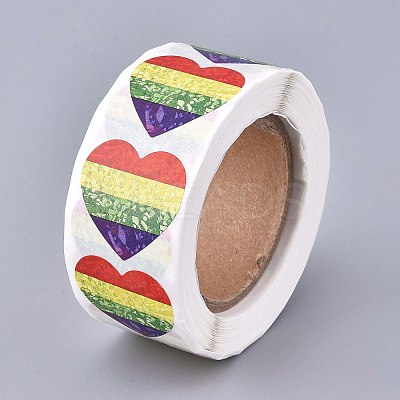 Heart Shaped Stickers Roll LS-DIY-K027-A04-1