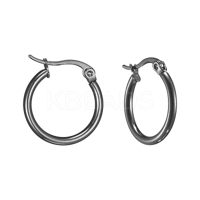 304 Stainless Steel Hoop Earrings EJEW-F105-11B-1