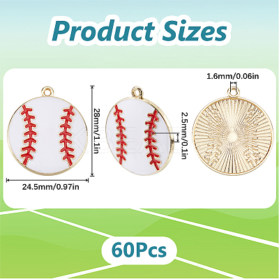 60Pcs Rack Plating Alloy Enamel Pendants FIND-SC0012-49-1
