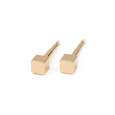 Brass Stud Earrings for Women EJEW-G441-05B-G-1