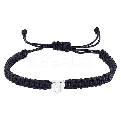 1Pc Adjustable Nylon Cord Braided Bracelets for Women Men BJEW-LP0001-34H-P-1