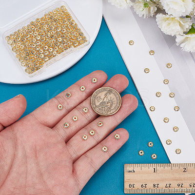 250Pcs Eco-Friendly Alloy Spacer Beads FIND-ME0002-98-1