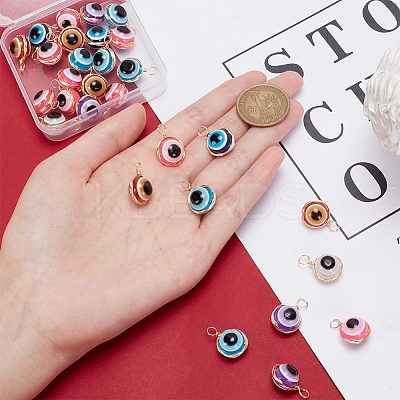 30Pcs Resin Pendants FIND-AR0003-82-1