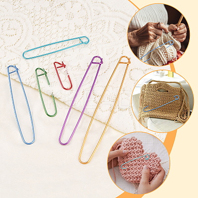 6Pcs Aluminum Stitch Holder AJEW-SP0003-80-1