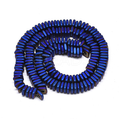 Electroplate Non-magnetic Synthetic Hematite Beads Strands X-G-Q486-90D-1
