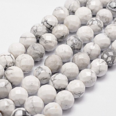 Natural Howlite Beads Strands G-D840-44-10mm-1
