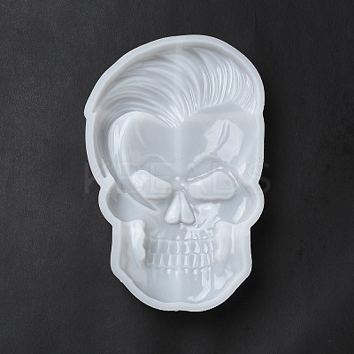 Happy Skull Display Decoration Statue Silicone Molds DIY-L071-08A-1