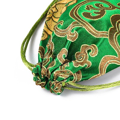 Chinese Embroidery Satin Drawstring Bags ABAG-N008-10x11-C01-1
