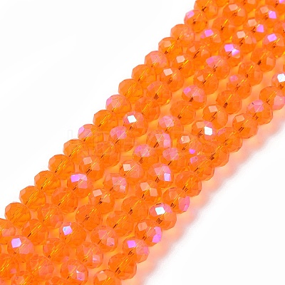 Electroplate Glass Beads Strands EGLA-A044-T1mm-L25-1
