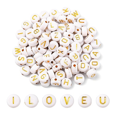 Plating Acrylic Beads PACR-YW0001-11-1