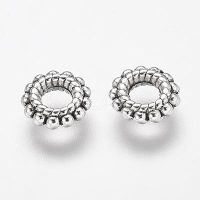 Tibetan Style Alloy Beads TIBEB-A12-3597-AS-LF-1
