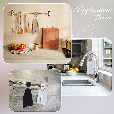 4Pcs 4 Colors Bohemian Cotton Thread Weave Towel Rack AJEW-CN0004-63-1
