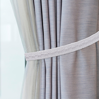 Polyester Braided Ribbons for Curtain Decoration SRIB-WH0011-208A-1