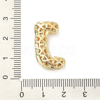 Rack Plating Brass Micro Pave Cubic Zirconia Pendants KK-Q790-01J-G-1