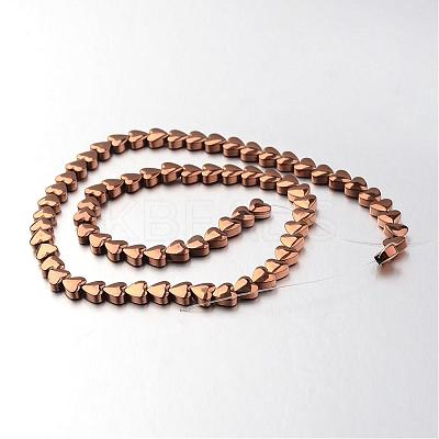 Electroplate Non-magnetic Synthetic Hematite Bead Strands G-F300-22A-08-1