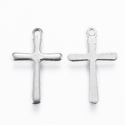 Non-Tarnish 201 Stainless Steel Tiny Cross Charms LS-X-STAS-L197-36P-1