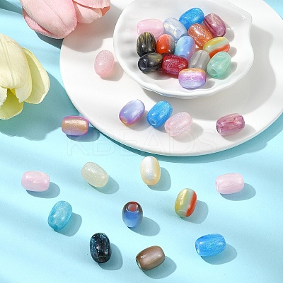 30Pcs 3 Styles Resin European Beads RESI-FS0001-71-1