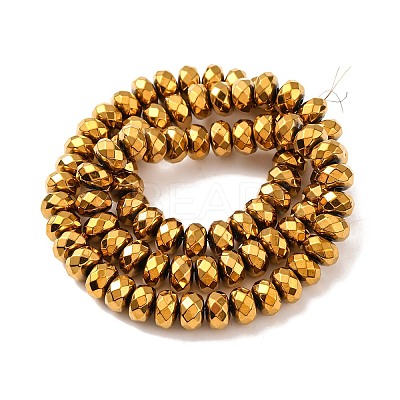 Electroplate Non-magnetic Synthetic Hematite Beads Strands G-J160-E-02-1