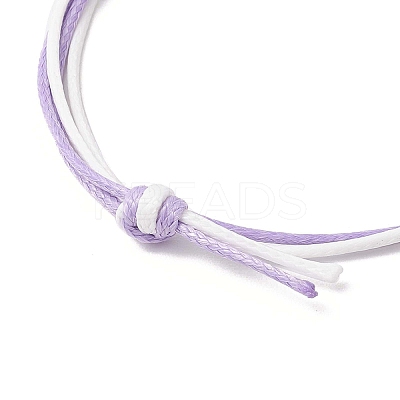 5Pcs Adjustable Waxed Polyester Cord Bracelets BJEW-JB11789-1