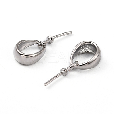 Brass Cup Pearl Peg Bails Pin Pendants X-KK-M156-02P-NR-1