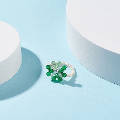 Snowflake Finger Rings RJEW-TA00023-01-1