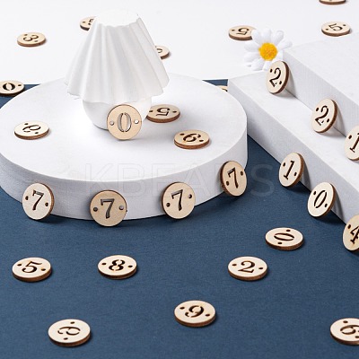 100pcs 10 Styles Unfinished Natural Poplar Wood Links Connectors WOOD-LS0001-04-1