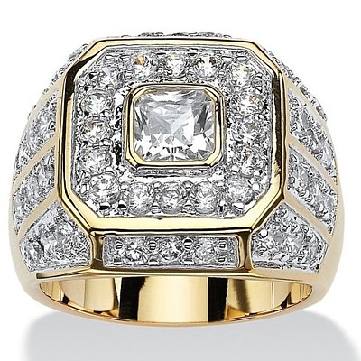 Alloy with Crystal Rhinestone Finger Rings for Men FS-WGD5024-01-1