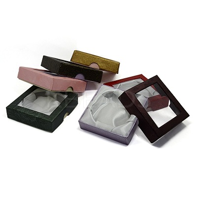 Square Shaped PVC Cardboard Satin Bracelet Bangle Boxes for Gift Packaging CBOX-O001-01-1