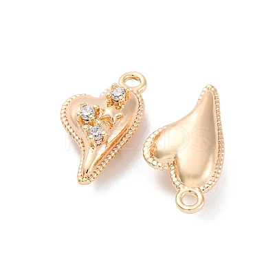 Brass Micro Pave Cubic Zirconia Pendants KK-D288-01G-1
