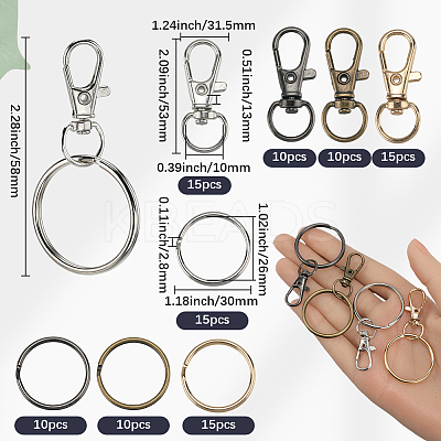 DIY Keychian Jewelry Making Finding Kits DIY-SP0003-23-1