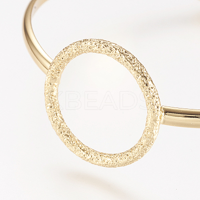 Brass Cuff Bangle LS-BJEW-P168-F09-1