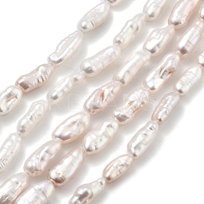 Natural Baroque Keshi Pearl Beads Strands PEAR-P064-06B-02A-1