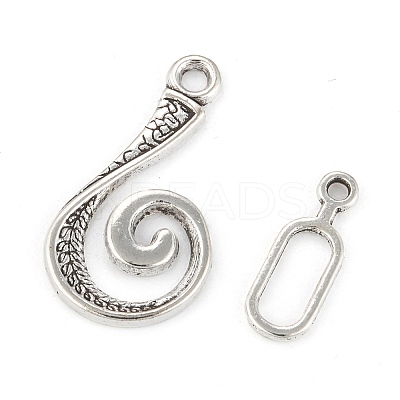 Alloy Hook and Eye Clasps LS-PALLOY-DK-2008-AS-1