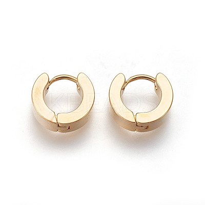304 Stainless Steel Huggie Hoop Earrings LS-EJEW-O087-09E-1