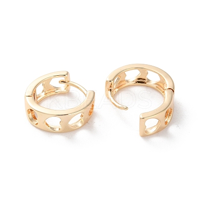 Rack Plating Hollow Heart Brass Hoop Earrings EJEW-S241-16G-1