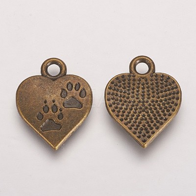 Tibetan Style Alloy Pendants X-TIBEP-409-AB-FF-1